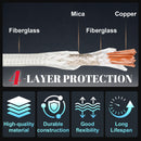 YeloDeer Mica High Temperature Wire, Glass Fiber Heat Resistant Cable, Flexible Electrical Insulation, 10FT/16.4FT, 10-18AWG
