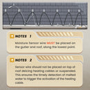 YeloDeer Gutter Heat Cable Control, Temperature Controller, Includes a 10ft Moisture Sensing Cable