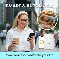Smart WiFi Thermostat (120V/240V ) for Electric Floor Heating, Programmable App Control | YeloDeer
