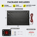 12V RV Tank Heater Pad with Switch for Cold-Weather Freeze Protection