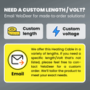 YeloDeer Heavy-Duty In Pipe Heating Cable for Sewer Systems, CSA Certified Self-Regulating with GFCI, Wastewater Pipe Heater, 5W/Ft 120V