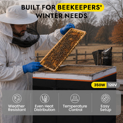 Beehive Heating Blanket with Thermostat for 8 & 10-Frame Hives