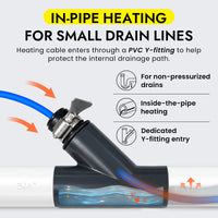 In-Drain Heating Cable Kit for 1/2 & 3/4 in Non-Pressurized Condensate Lines (DGK)