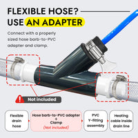 In-Drain Heating Cable Kit for 1/2 & 3/4 in Non-Pressurized Condensate Lines (DGK)