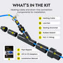 In-Drain Heating Cable Kit for 1/2 & 3/4 in Non-Pressurized Condensate Lines (DGK)