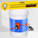 5 & 55-Gallon Drum & Bucket Heater  (Twist Control, 86°F-302°F Range) | YeloDeer