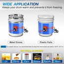 5 & 55-Gallon Drum & Bucket Heater  (Twist Control, 86°F-302°F Range) | YeloDeer