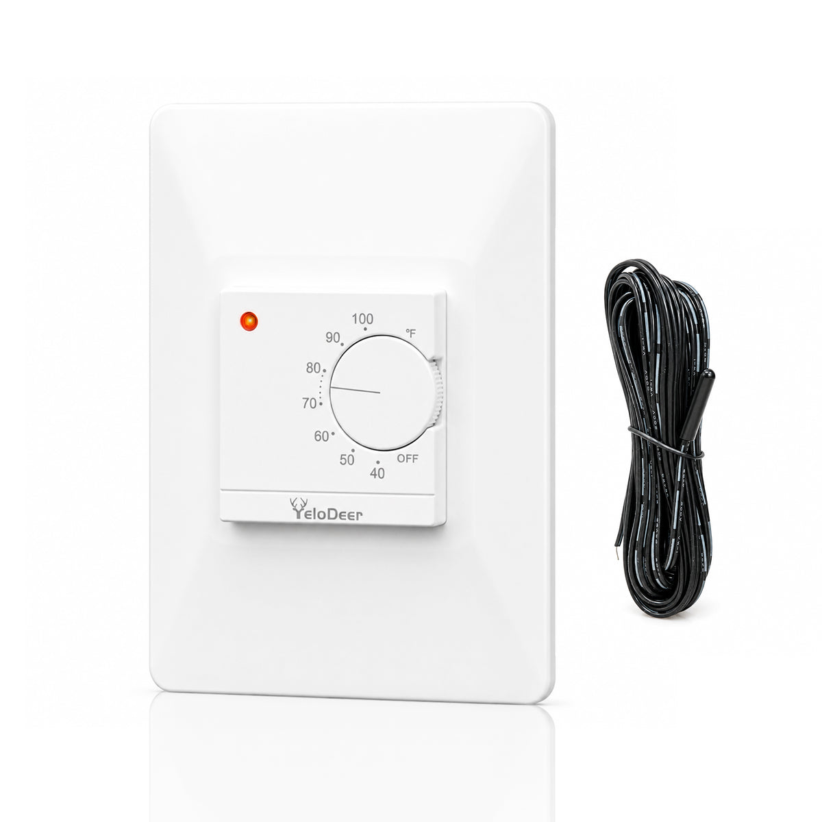 Manual Electric Floor Heating Thermostat with Floor Sensor