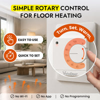 Manual Electric Floor Heating Thermostat with Floor Sensor
