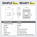Manual Electric Floor Heating Thermostat with Floor Sensor