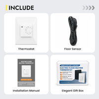 Manual Electric Floor Heating Thermostat with Floor Sensor