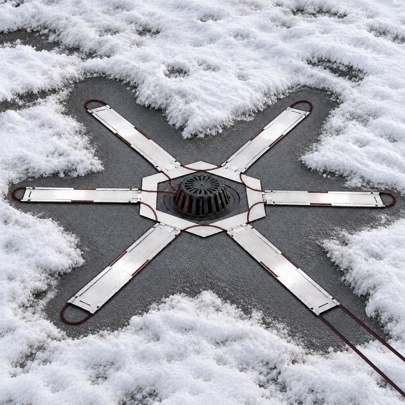 Roof Drain De-Icing System for Flat & Low-Slope Roofs (FRDDS)