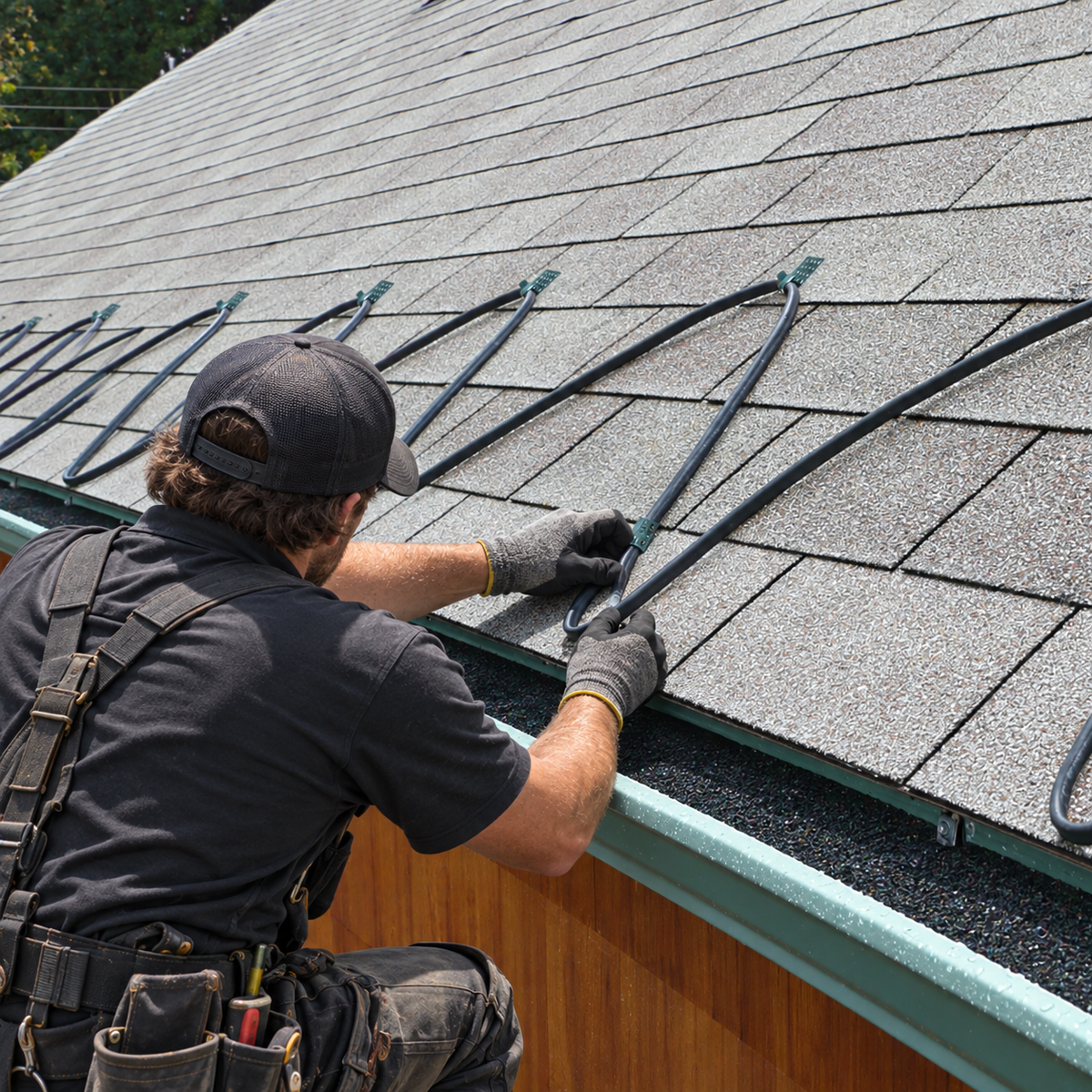 Plug-In Heavy-Duty 8W/ft Self-Regulating Roof & Gutter Heat Cable (KPSR)