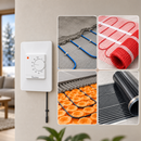 Thermostat manuel de chauffage au sol électrique avec sonde de sol