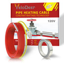 YeloDeer Heat Trace for Pipe Freeze Protection, Constant Wattage Pre-assembled Heat Tape, with Thermostat, 7W/Ft