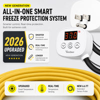 Plug-In Self-Regulating Pipe Heat Cable with Digital Thermostat