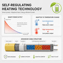 Plug-In Self-Regulating Pipe Heat Cable with Digital Thermostat