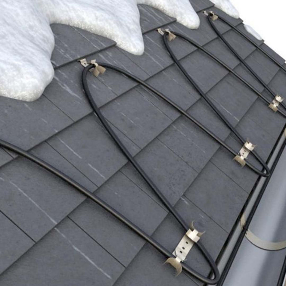 Cable Gutter Example Gutter heat cables & Heat Tape for Roofs | YeloDeer