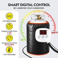 20-40 lb Propane Tank Heater Blanket with Digital Thermostat