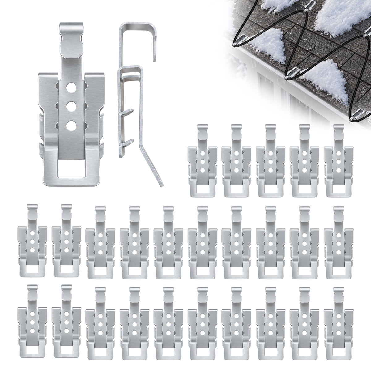 Aluminum Roof Clips for Roof De-Icing Cables