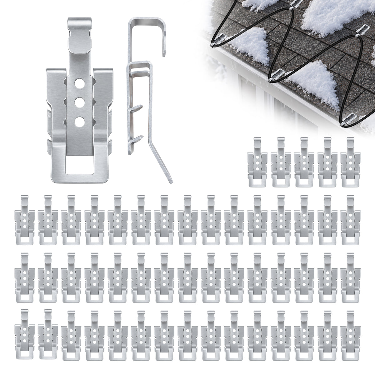 Aluminum Roof Clips for Roof De-Icing Cables
