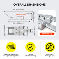 Aluminum Roof Clips for Roof De-Icing Cables
