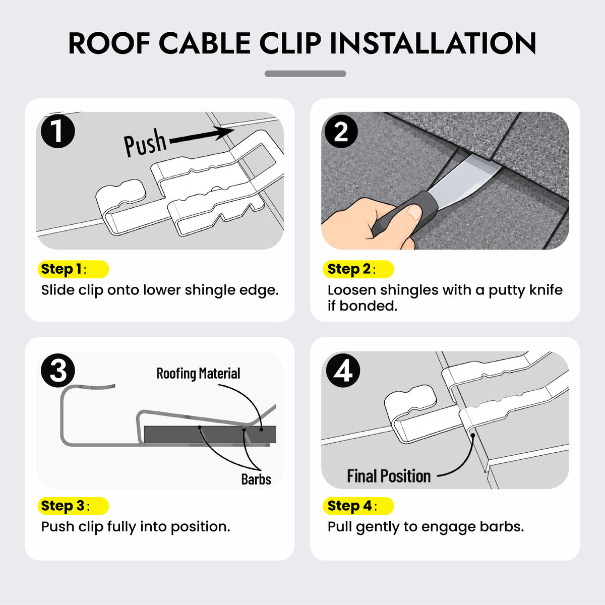 Aluminum Roof Clips for Roof De-Icing Cables