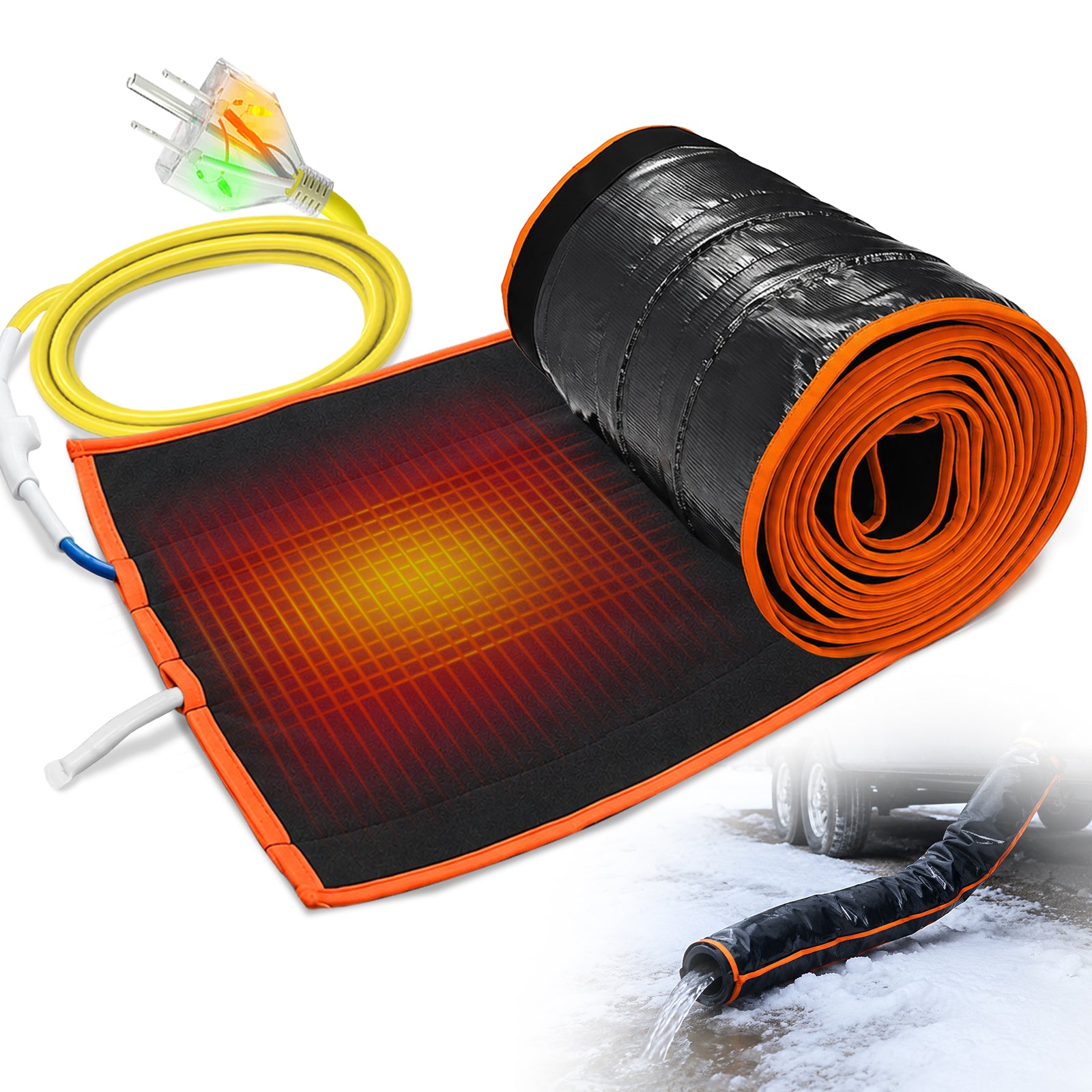RV Sewer Hose Heat Blanket with Built-In Thermostat