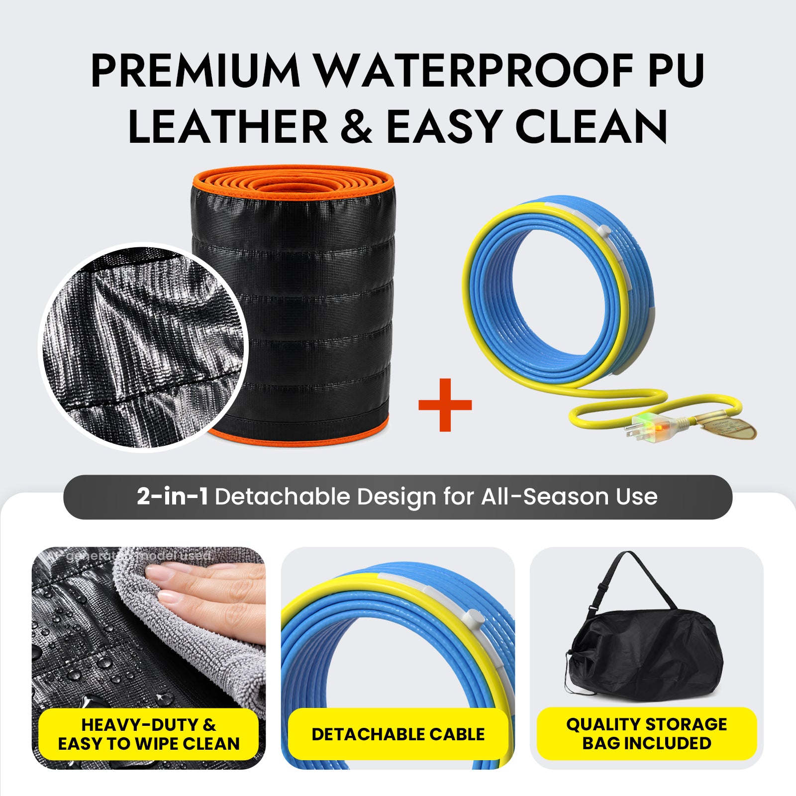 RV Sewer Hose Heat Blanket with Built-In Thermostat