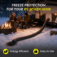 RV Sewer Hose Heat Blanket with Built-In Thermostat