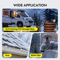 RV Sewer Hose Heat Blanket with Built-In Thermostat
