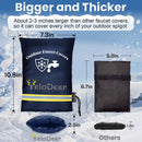 Yelodeer Outdoor Faucet Cover, Hose Bib Covers for Winter Freeze Protection, Reusable Waterproof Oxford Faucet Sock