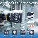 Yelodeer Outdoor Faucet Cover, Hose Bib Covers for Winter Freeze Protection, Reusable Waterproof Oxford Faucet Sock