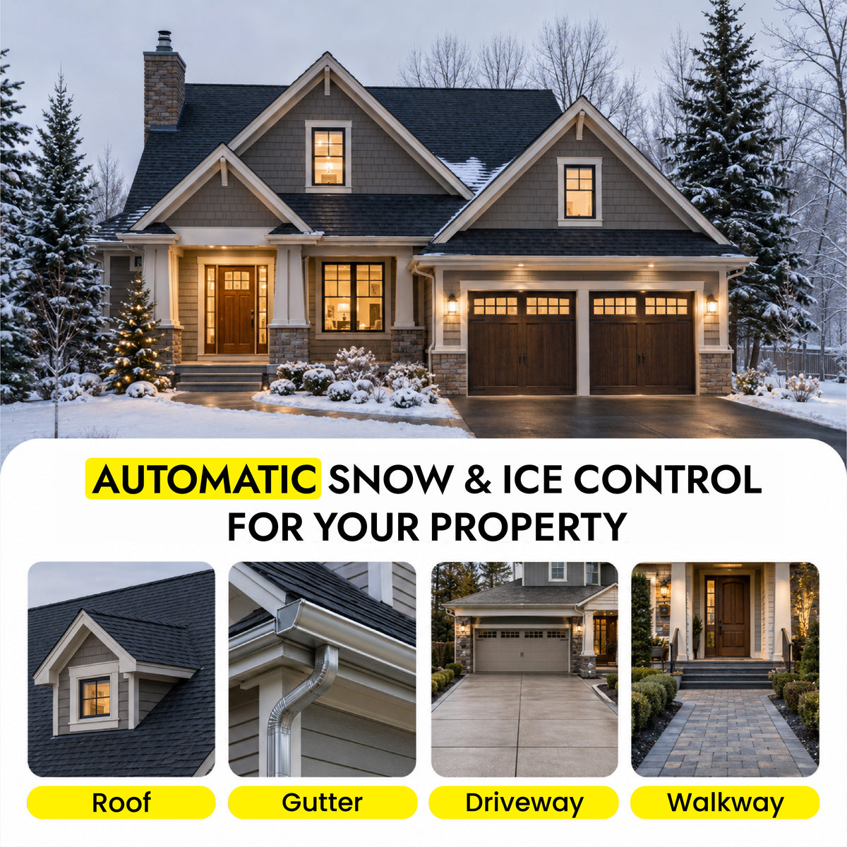 WiFi Snow Melting Controller for Roof & Driveway De-Icing