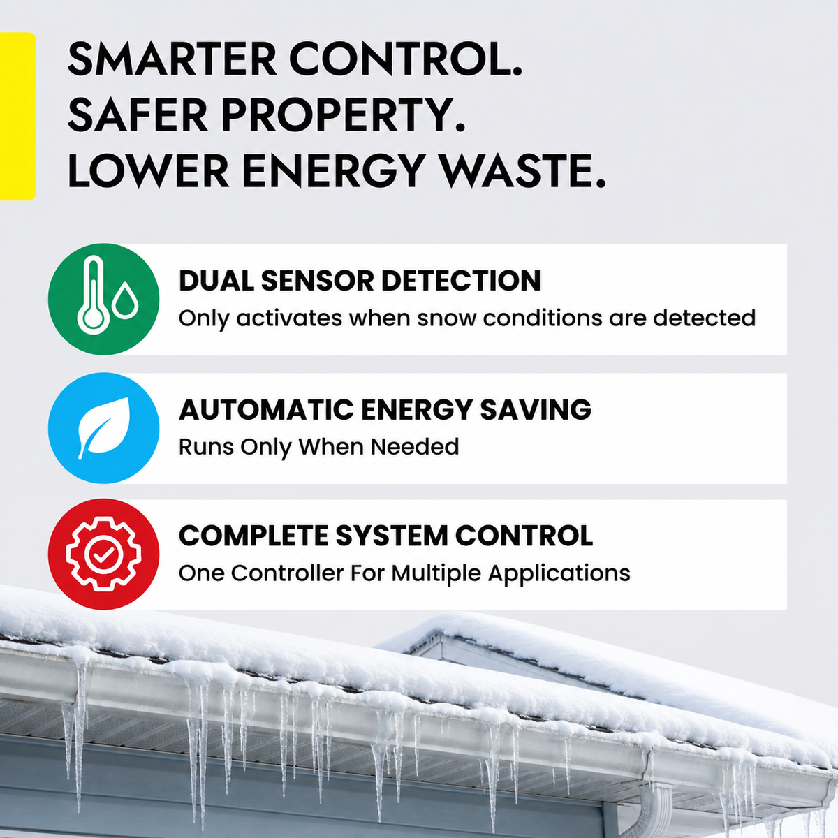 WiFi Snow Melting Controller for Roof & Driveway De-Icing