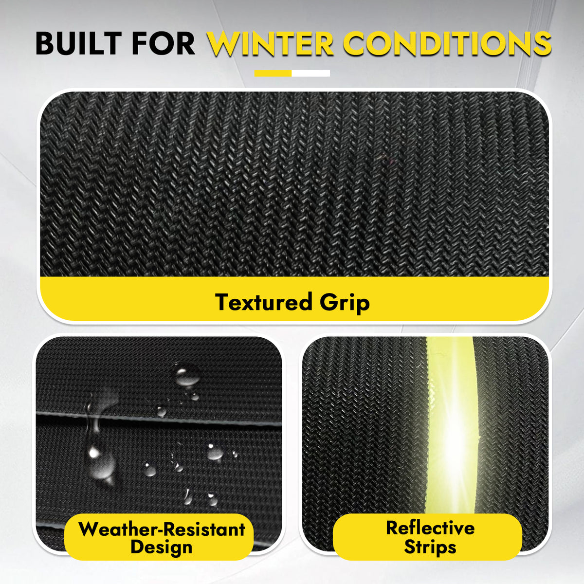 Snow Melting Mats for Stairs - 10 x 30 in Connectable