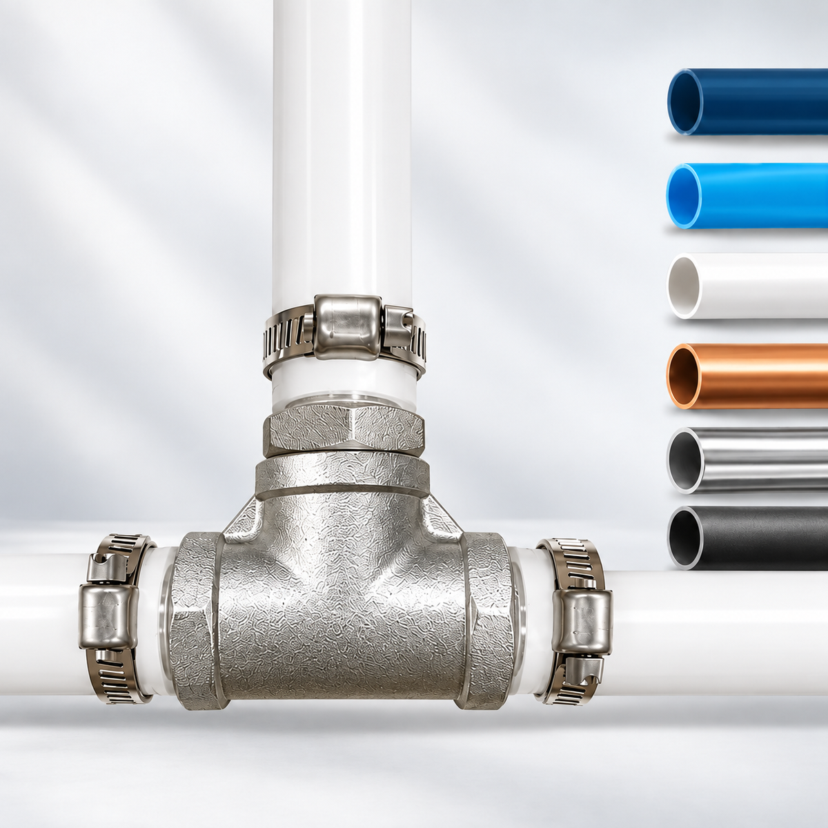 316 Stainless Steel Female NPT T-Fitting for In-Pipe Cable Entry