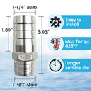 YeloDeer In Line Pipe Heating Cable with Y-Fitting, Self-Regulating Heat Cable for Drinking Water, with GFCI, 3W/Ft 120V