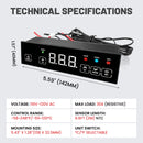 High-Power Touchscreen Temperature Controller (30A, 120V, 0.1°F Precision) | YeloDeer