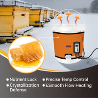 YeloDeer Bee Blanket Honey Heater, Digital Display with Timer, Adjustable Temperature Control, Fits 5 Gallon Bucket