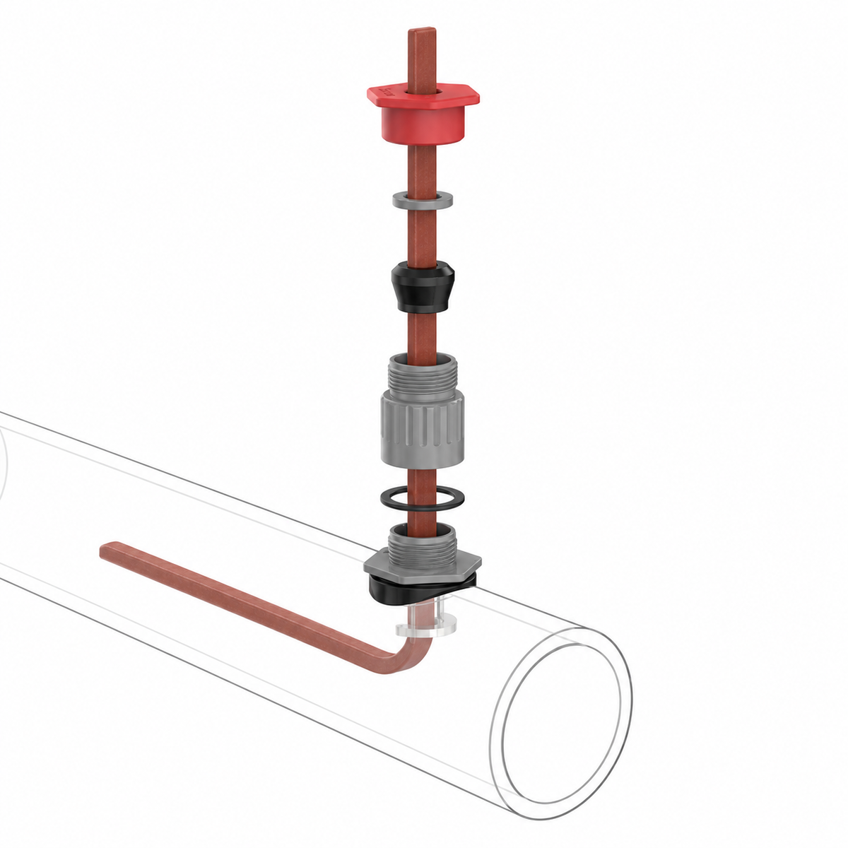 Pipe & Tank In-Pipe Freeze Protection Kit with Cable Entry Gland (CEG)