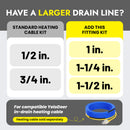 DrainGuard Condensate Drain Cable Entry Kit, 1 to 1-1/2 in