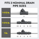 DrainGuard Condensate Drain Cable Entry Kit, 1 to 1-1/2 in