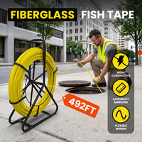 Fiberglass Fish Tape & Duct Rodder (492FT, 1/4in) | YeloDeer