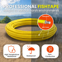 Fiberglass Fish Tape & Duct Rodder (492FT, 1/4in) | YeloDeer