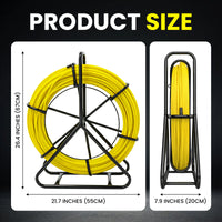 Fiberglass Fish Tape & Duct Rodder (492FT, 1/4in) | YeloDeer