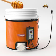 5 Gallon Honey Bucket Warmer with Digital Temperature & Timer