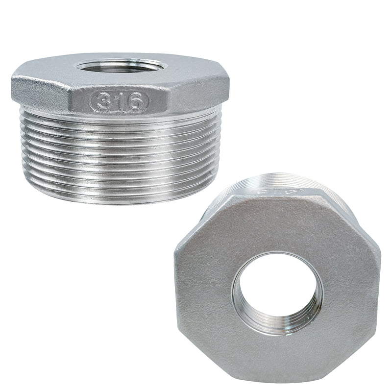 316 Stainless Steel NPT Reducer Adapter for In-Pipe Cable Fittings